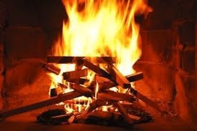 wood burning in fireplace - Healthy Building Science - air quality consultants