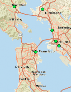San Francisco Bay Area AQI Map
